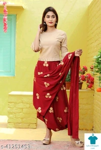 Catalog Name:*Kashvi Pretty Women Top & Bottom set* - S