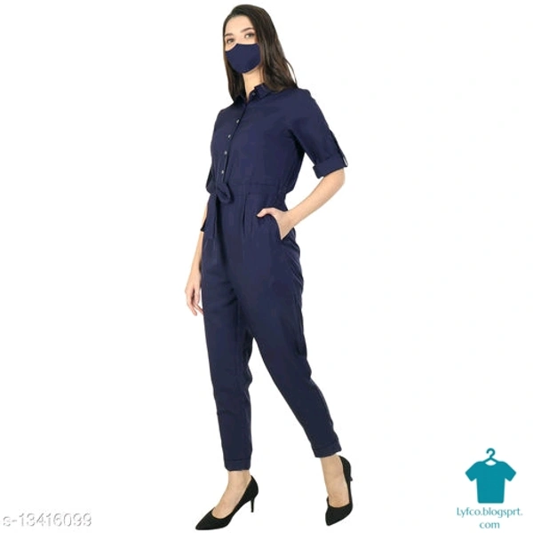 Catalog Name:*Free Mask Urbane Fashionista Women Jumpsuits*Fabric: Crepe - S