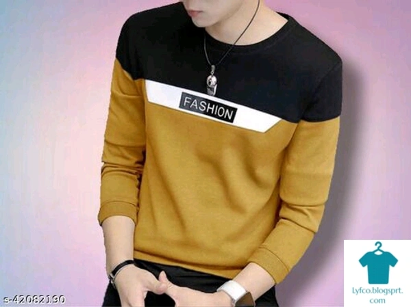 Catalog Name:*Trendy Retro Men Tshirts*Fabric: Cotton Blend,CottonSleeve Length: Long SleevesPattern: ColorblockedMultipack: 1 - M