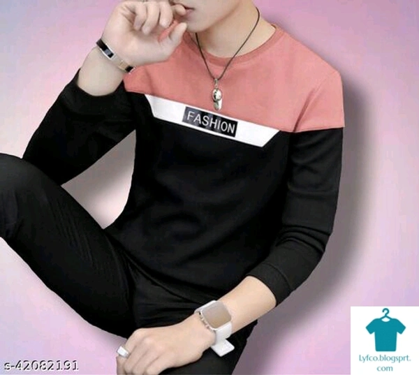 Catalog Name:*Trendy Retro Men Tshirts*Fabric: Cotton Blend,CottonSleeve Length: Long SleevesPattern: ColorblockedMultipack: 1 - M