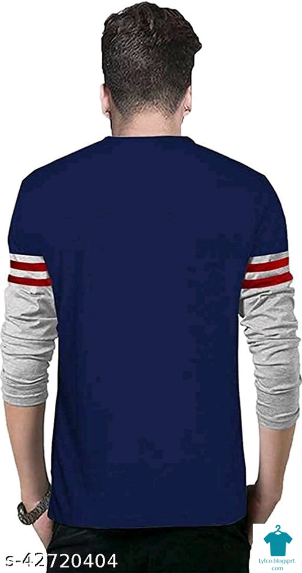 Catalog Name:*Urbane Designer Men Tshirts*Fabric: CottonSleeve Length: Long Sleeves,Short SleevesPattern: Striped,ColorblockedMultipack: 1 - S