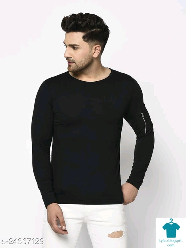 Catalog Name:*Urbane Ravishing Men Tshirts*Fabric: CottonSleeve Length: Long Sleeves,Short SleevesPattern: Self-Design,SolidMultipack: 1 - XL