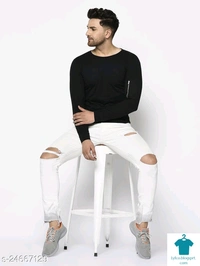 Catalog Name:*Urbane Ravishing Men Tshirts*Fabric: CottonSleeve Length: Long Sleeves,Short SleevesPattern: Self-Design,SolidMultipack: 1 - XL