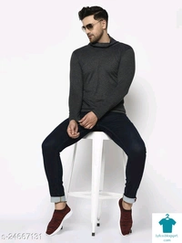 Catalog Name:*Urbane Ravishing Men Tshirts*Fabric: CottonSleeve Length: Long Sleeves,Short SleevesPattern: Self-Design,SolidMultipack: 1 - XXL