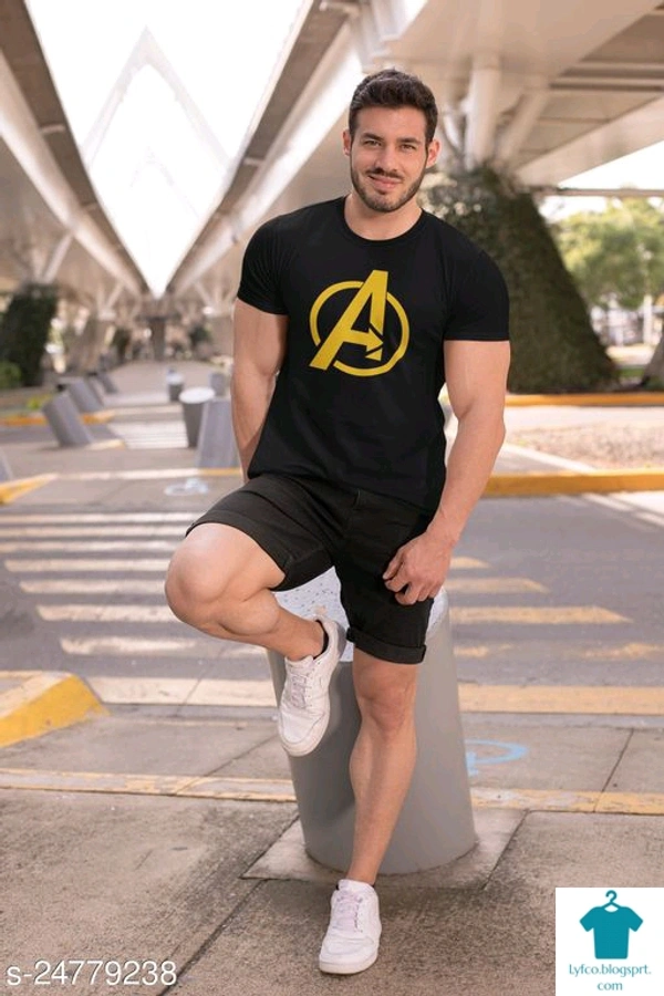Catalog Name:*Trendy Fashionable Men Tshirts*Fabric: CottonSleeve Length: Short SleevesPattern: PrintedMultipack: 1 - XXL