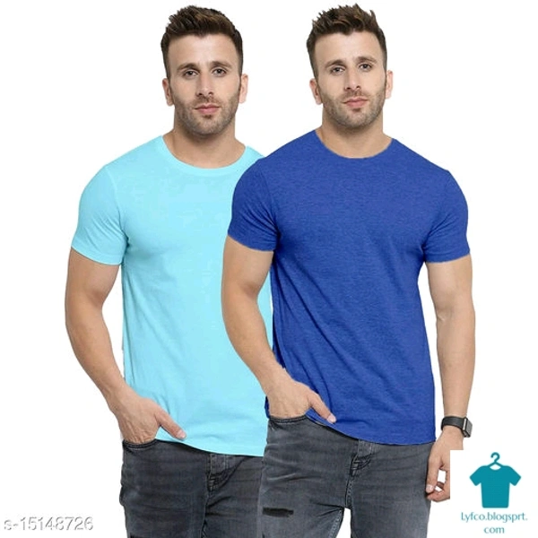 Catalog Name:*Free Mask Trendy Ravishing Men Tshirts*Fabric: CottonPattern: Solid - L