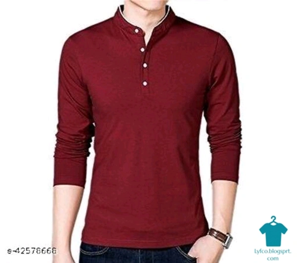 Catalog Name:*Classy Fabulous Men Tshirts*Fabric: CottonSleeve Length: Long SleevesPattern: SolidMultipack: 1 - L