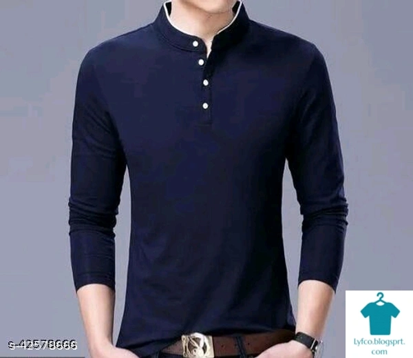 Catalog Name:*Classy Fabulous Men Tshirts*Fabric: CottonSleeve Length: Long SleevesPattern: SolidMultipack: 1 - S