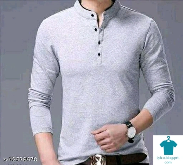 Catalog Name:*Classy Fabulous Men Tshirts*Fabric: CottonSleeve Length: Long SleevesPattern: SolidMultipack: 1 - S
