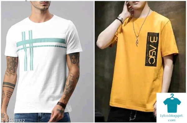 Catalog Name:*Fancy Fashionista Men Tshirts*Fabric: CottonSleeve Length: Short SleevesPattern: PrintedMultipack: 2 - XL