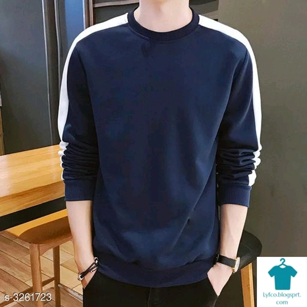 Catalog Name:*Sia Stylish Cotton Men's Striped T-Shirts Vol 2*Fabric: CottonSleeve Length: Short Sleeves,Long SleevesPattern: Colorblocked,PrintedMultipack: 1 - Colour- Black