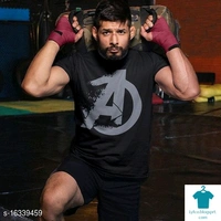 Catalog Name:*Classic Elegant Men Tshirts*Fabric: CottonSleeve Length: Short SleevesPattern: PrintedMultipack: 1 - S