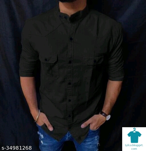 Catalog Name:*Urbane Sensational Men Shirts*Fabric: CottonSleeve Length: Long SleevesPattern: SolidMultipack: 1 - XL