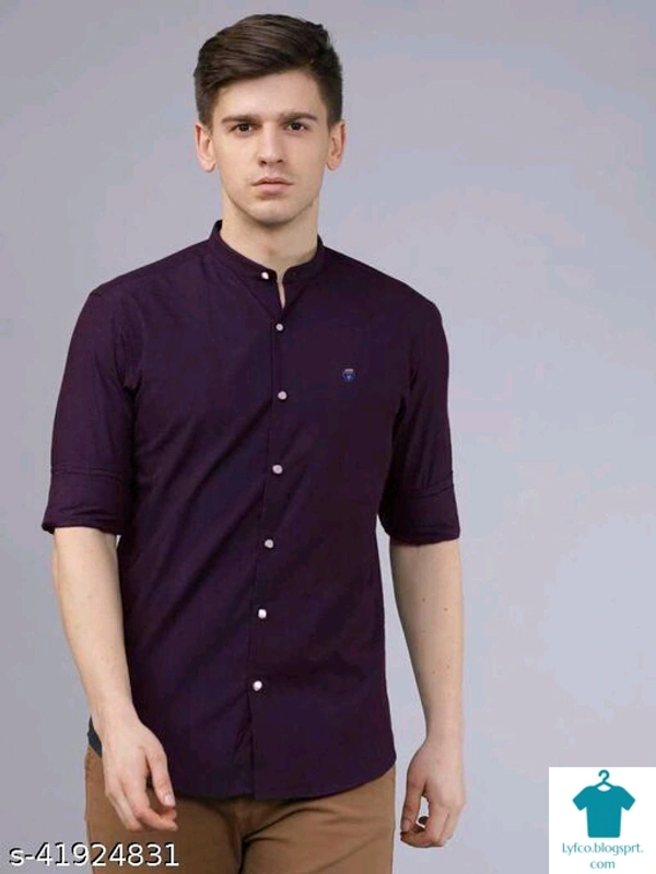 Catalog Name:*Classy Ravishing Men Shirts*Fabric: CottonSleeve Length: Long SleevesPattern: SolidMultipack: 1 - XL