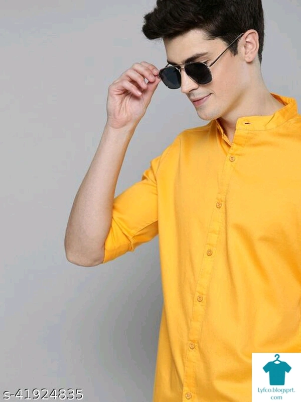 Catalog Name:*Classy Ravishing Men Shirts*Fabric: CottonSleeve Length: Long SleevesPattern: SolidMultipack: 1 - XL