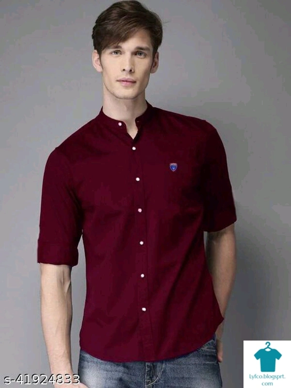 Catalog Name:*Classy Ravishing Men Shirts*Fabric: CottonSleeve Length: Long SleevesPattern: SolidMultipack: 1 - XL