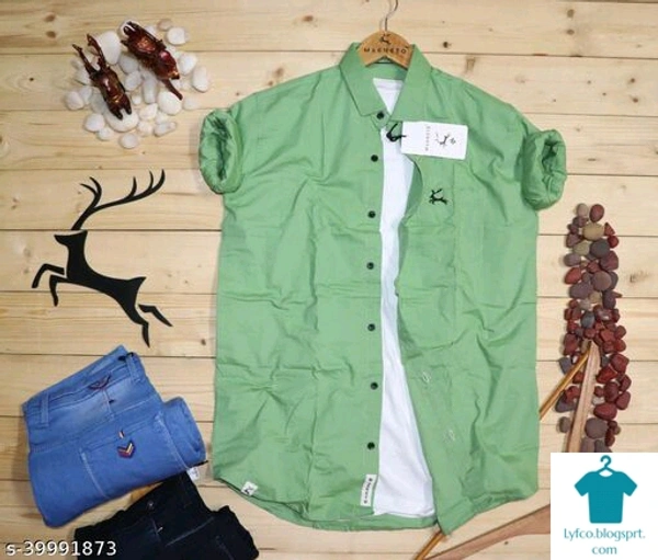 Catalog Name:*Stylish Fashionable Men Shirts*Fabric: CottonSleeve Length: Long SleevesPattern: SolidMultipack: 1 - XXL