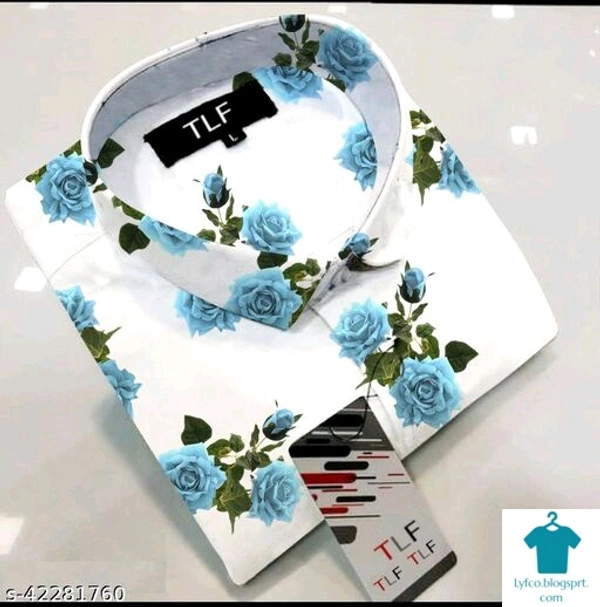 Catalog Name:*Comfy Glamorous Men Shirts*Fabric: CottonSleeve Length: Long SleevesPattern: PrintedMultipack: 1 - L