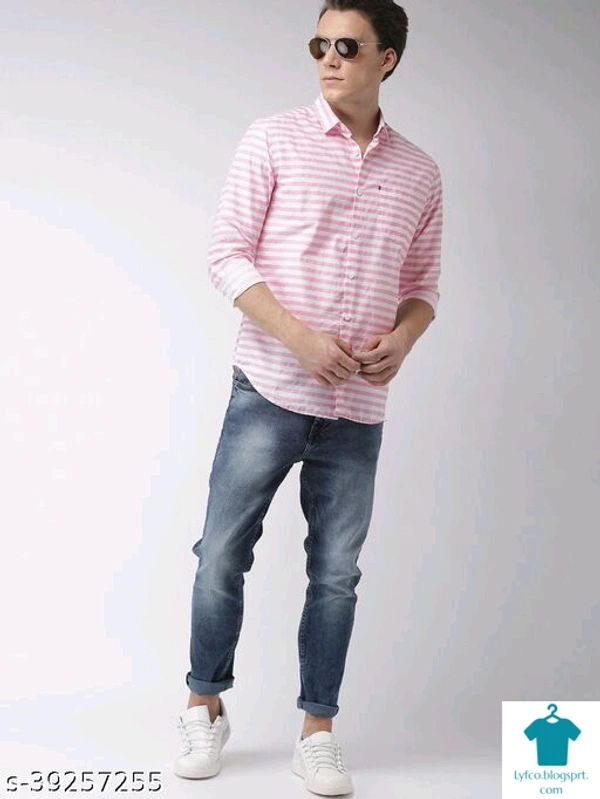 Catalog Name:*Fancy Elegant Men Shirts*Fabric: CottonSleeve Length: Long SleevesPattern: Printed,ColorblockedMultipack: 1 - M