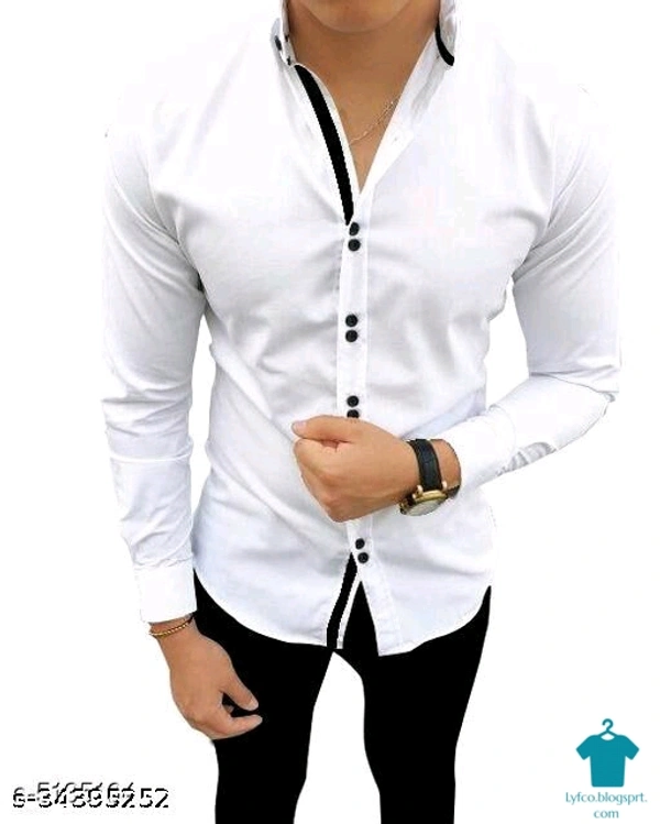 Catalog Name:*Comfy Graceful Men Shirts*Fabric: CottonSleeve Length: Long SleevesPattern: Printed,SolidMultipack: 1 - L