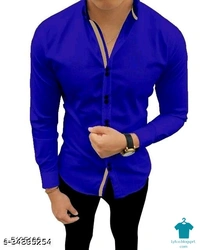 Catalog Name:*Comfy Graceful Men Shirts*Fabric: CottonSleeve Length: Long SleevesPattern: Printed,SolidMultipack: 1 - XS, Colour- Red