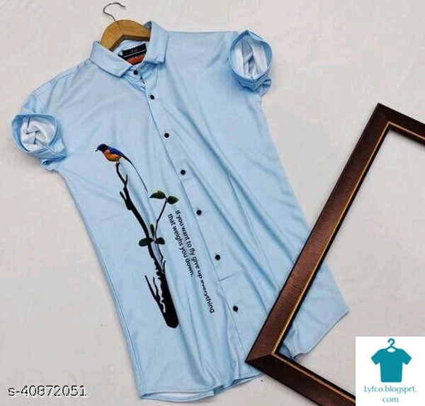 Catalog Name:*Classy Graceful Men Shirts*Fabric: Cotton BlendSleeve Length: Short SleevesPattern: PrintedMultipack: 1 - L