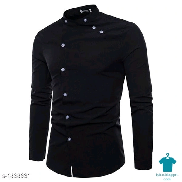 Catalog Name:*Vintage Cotton Mens Shirts Vol 14*Fabric: CottonSleeve Length: Long SleevesPattern: SolidMultipack: 1 - Colour- Black