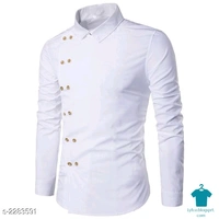 Catalog Name:*Ethnic Elegant Cotton Men's Shirts Vol 1*Fabric: CottonSleeve Length: Long SleevesPattern: SolidMultipack: 1 - white