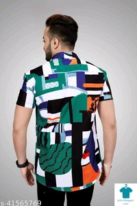 Catalog Name:*Comfy Partywear Men Shirts*Fabric: CottonSleeve Length: Short SleevesPattern: Printed,StripedMultipack: 1 - XL