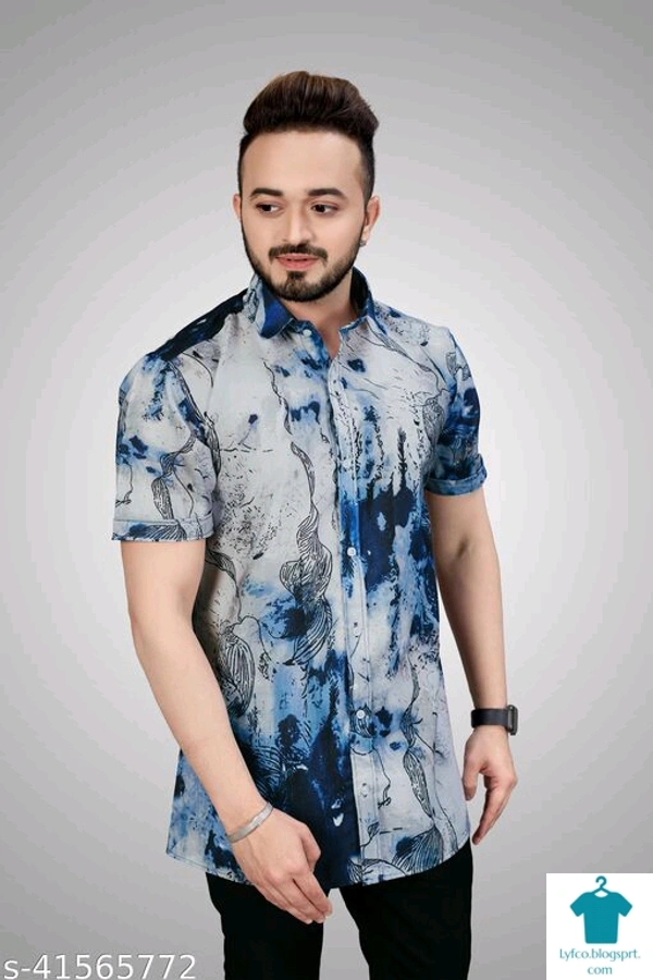 Catalog Name:*Comfy Partywear Men Shirts*Fabric: CottonSleeve Length: Short SleevesPattern: Printed,StripedMultipack: 1 - XXL
