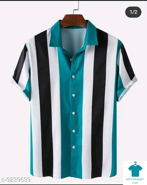 Catalog Name:*Fancy Elegant Men Shirts*Fabric: PolycottonSleeve Length: Short SleevesPattern: PrintedMultipack: 1 - L