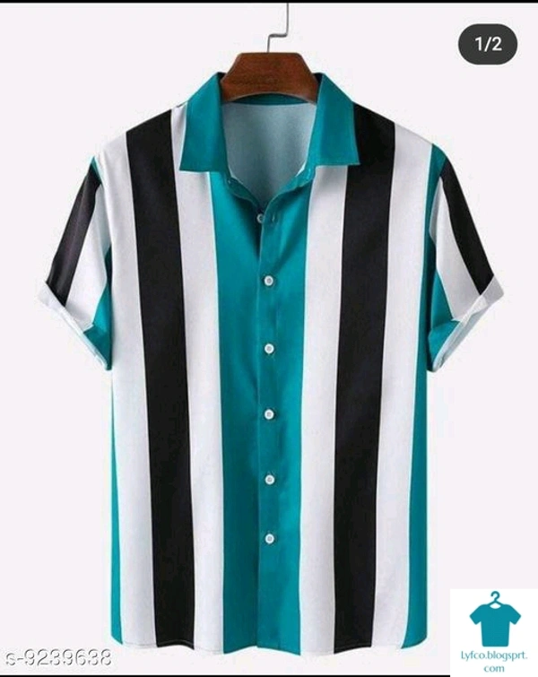 Catalog Name:*Fancy Elegant Men Shirts*Fabric: PolycottonSleeve Length: Short SleevesPattern: PrintedMultipack: 1 - L