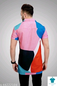 Catalog Name:*Classic Fashionable Men Shirts*Fabric: CottonSleeve Length: Short SleevesPattern: Printed,ColorblockedMultipack: 1 - S