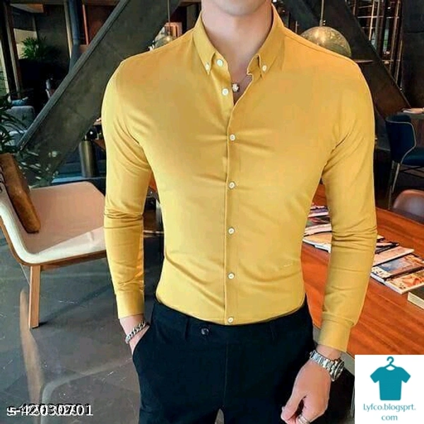 Catalog Name:*Classy Retro Men Shirts*Fabric: CottonSleeve Length: Long SleevesPattern: SolidMultipack: 1 - L