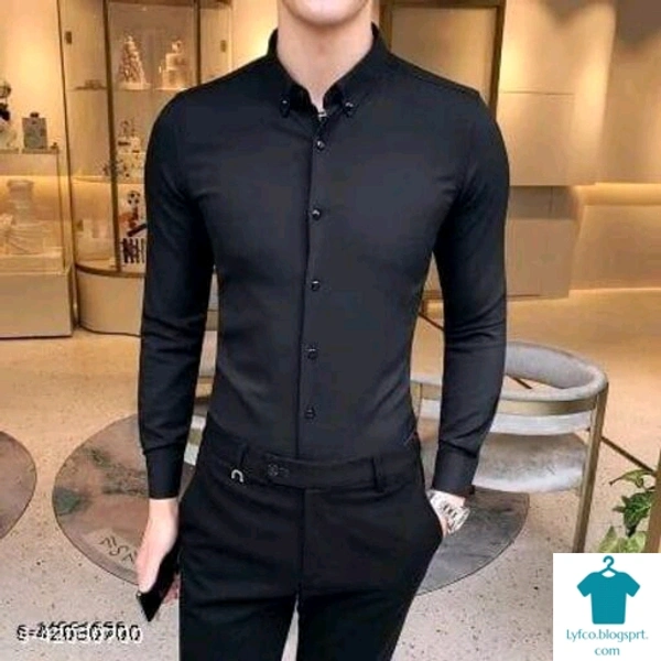Catalog Name:*Classy Retro Men Shirts*Fabric: CottonSleeve Length: Long SleevesPattern: SolidMultipack: 1 - L