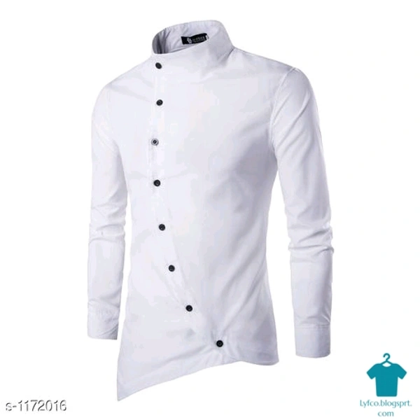 Catalog Name:*Myhra Trendy Cotton Blend Slim Fit Solid Shirts Vol 1*Fabric: Cotton BlendSleeve Length: Long SleevesPattern: SolidMultipack: 1 - Dark blue