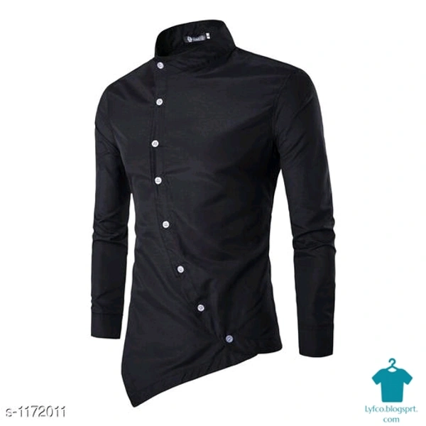 Catalog Name:*Myhra Trendy Cotton Blend Slim Fit Solid Shirts Vol 1*Fabric: Cotton BlendSleeve Length: Long SleevesPattern: SolidMultipack: 1 - Dark blue