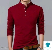 Catalog Name:*Classic Fashionista Men Tshirts*Fabric: CottonSleeve Length: Long Sleeves,Short SleevesPattern: Solid,Self-DesignMultipack: 1 - XXL