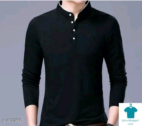 Catalog Name:*Classic Fashionista Men Tshirts*Fabric: CottonSleeve Length: Long Sleeves,Short SleevesPattern: Solid,Self-DesignMultipack: 1 - XXL