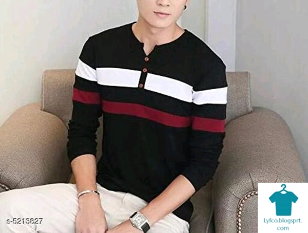 Catalog Name:*Trendy Retro Cotton Men Tshirts*Fabric: CottonSleeve Length: Long SleevesPattern: Colorblocked,Solid,PrintedMultipack: 1 - M