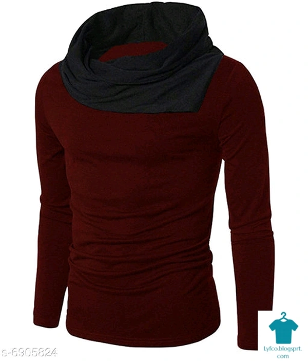 Catalog Name:*Trendy Fashionable Men Tshirts*Fabric: Cotton Blend,CottonSleeve Length: Long SleevesPattern: Solid,Self-DesignMultipack: 1 - Maroon