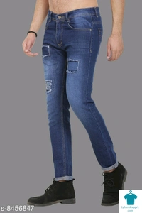 Catalog Name:*Stylish Unique Men Jeans*Fabric: PolycottonPattern: Dyed/WashedMultipack: 1 - 30