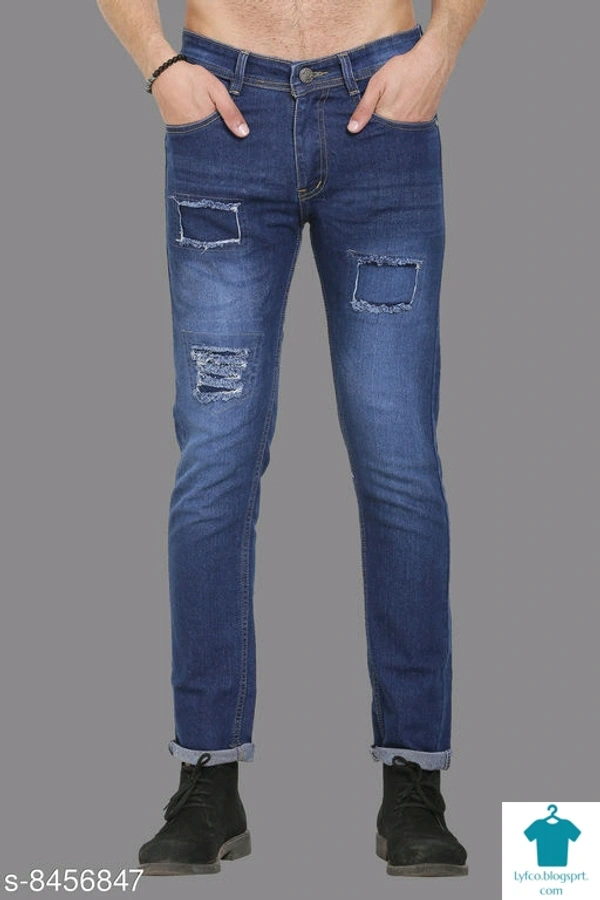 Catalog Name:*Stylish Unique Men Jeans*Fabric: PolycottonPattern: Dyed/WashedMultipack: 1 - 32