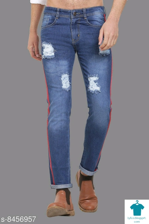 Catalog Name:*Stylish Unique Men Jeans*Fabric: PolycottonPattern: Dyed/WashedMultipack: 1 - 30