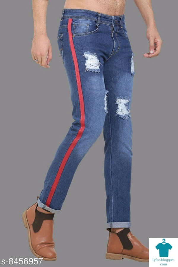 Catalog Name:*Stylish Unique Men Jeans*Fabric: PolycottonPattern: Dyed/WashedMultipack: 1 - 30