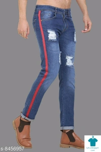 Catalog Name:*Stylish Unique Men Jeans*Fabric: PolycottonPattern: Dyed/WashedMultipack: 1 - 34