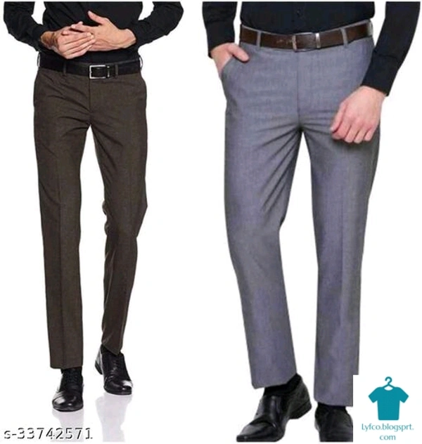 Catalog Name:*Ravishing Latest Men Trousers*Fabric: Cotton BlendPattern: SolidMultipack: 2 - 38