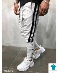 Catalog Name:*Fashionable Fashionista Men Track Pants*Fabric: PolyesterPattern: SolidMultipack: 1 - 32