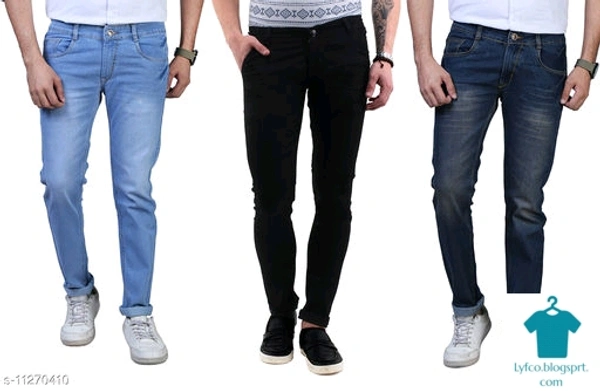 Catalog Name:*Designer Modern Men Jeans*Fabric: DenimPattern: Dyed/WashedMultipack: 3 - 30