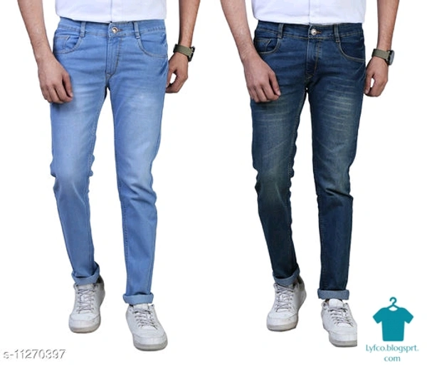 Catalog Name:*Designer Modern Men Jeans*Fabric: DenimPattern: Dyed/WashedMultipack: 3 - 34
